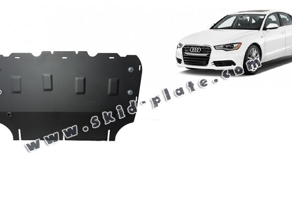 Steel skid plate for Audi A6