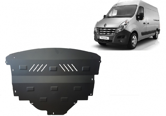 Steel skid plate for Renault Master 3