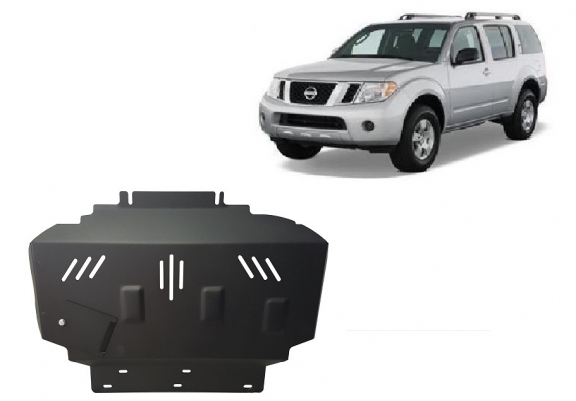 Steel skid plate for Nissan Pathfinder