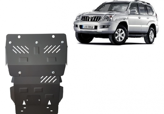 Steel skid plate for Toyota Land Cruiser J120
