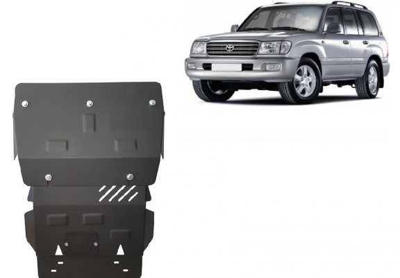 Steel skid plate for Toyota Land Cruiser J100