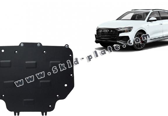 Steel gearbox skid plate for Audi Q8