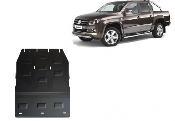 Steel gearbox and differential skid plate for Volkswagen Amarok -  V6 automat