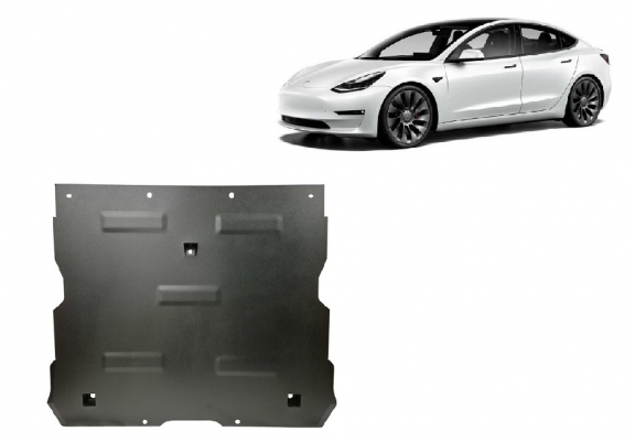 Front electric motor skid plate for Tesla Model Y AWD