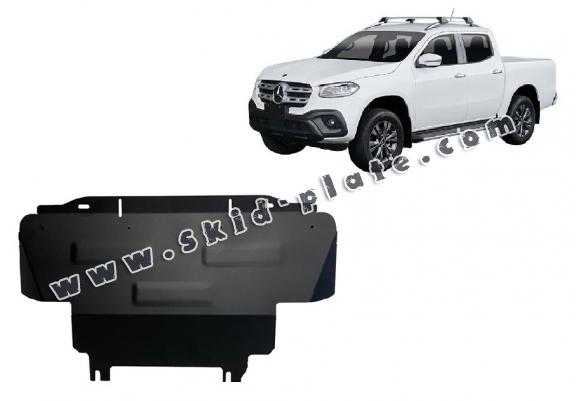 Steel radiator skid plate for Mercedes X-Class W470