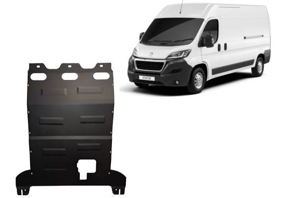 Steel skid plate for Peugeot Boxer