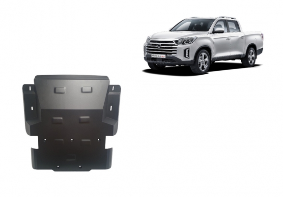 Steel skid plate for Ssangyong Musso Grand