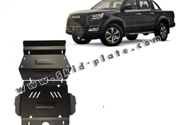 Steel skid plate for Evo Cross 4