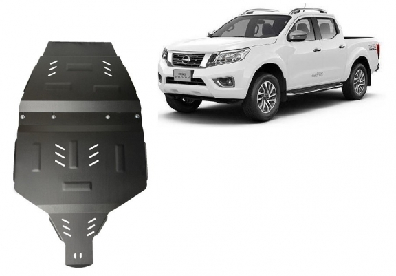 Steel gearbox skid plate for Nissan Navara NP300 - D23