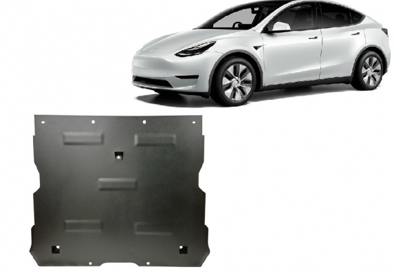 Front electric motor skid plate for Tesla Model Y AWD