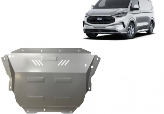 Galvanized steel skid plate for Ford Tourneo Custom
