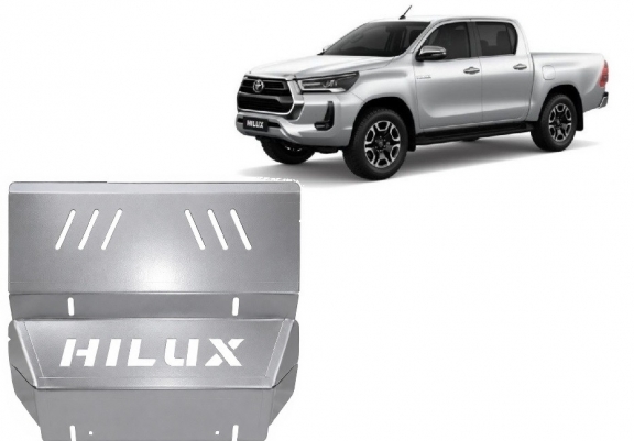 Aluminum radiator skid plate for Toyota Hilux Invincible