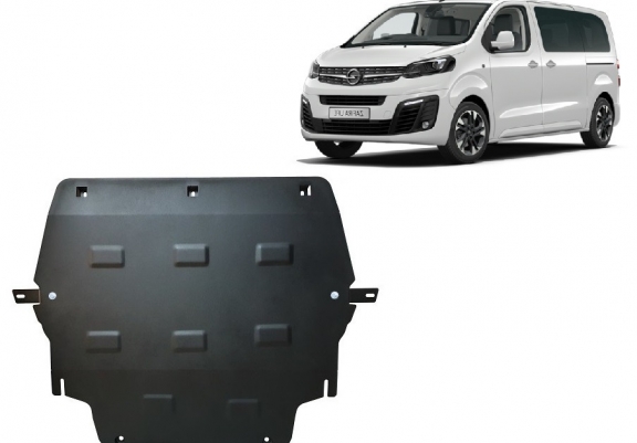 Steel skid plate for Opel Zafira Life