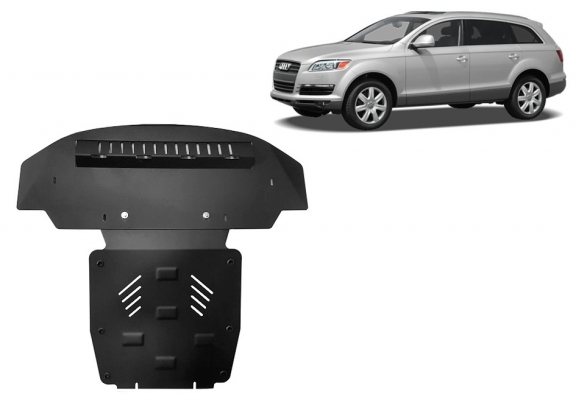 Steel skid plate for Audi Q7