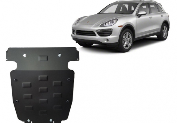 Steel skid plate for Porsche Cayenne