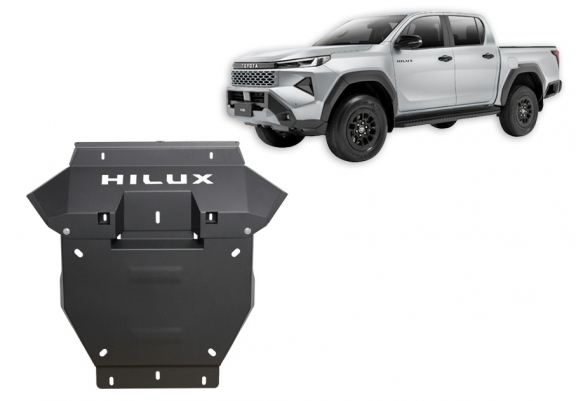 Steel skid plate for Toyota Hilux