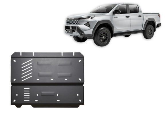Steel differential skid plate for Toyota Hilux