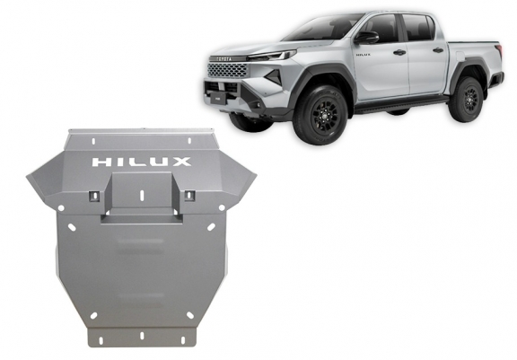 Aluminum skid plate for Toyota Hilux