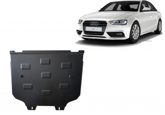 Steel gearbox skid plate for Audi A4 B9