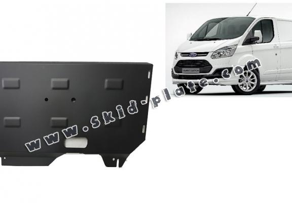 Steel skid plate for the protection of the engine and the gearbox for Ford Transit Custom