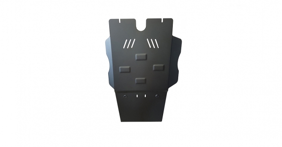 Steel gearbox and particle filter skid plate for Toyota Hilux 