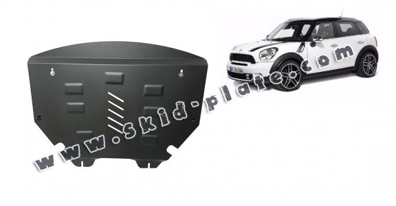 Steel skid plate for the protection of the engine and the gearbox for Mini Countryman