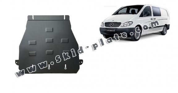Steel gearbox skid plate for Mercedes Vito W639 - 2.2 D 4x2