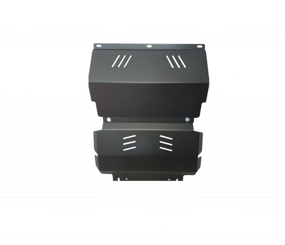 Steel skid plate for the protection of the engine and the radiator for Mitsubishi Pajero Sport 2