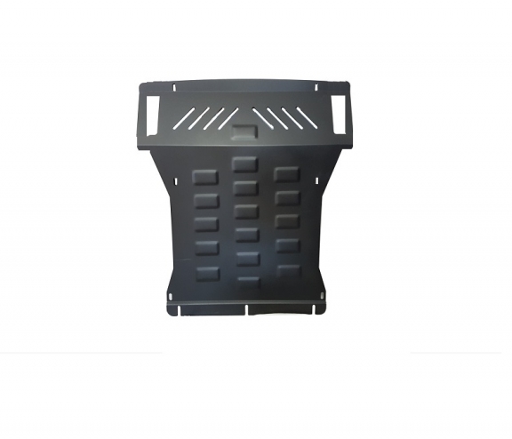 Steel skid plate for the protection of the engine and the radiator for Mitsubishi Pajero 4 (V80, V90)