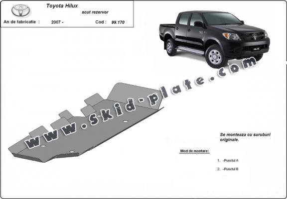 Steel fuel tank skid plate  for Toyota Hilux