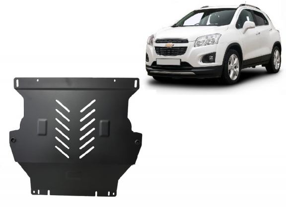 Steel skid plate for the protection of the engine and the gearbox for Chevrolet Trax