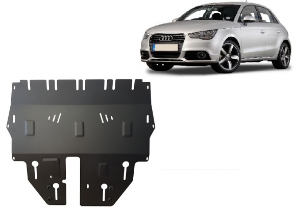 Steel skid plate for Audi A1