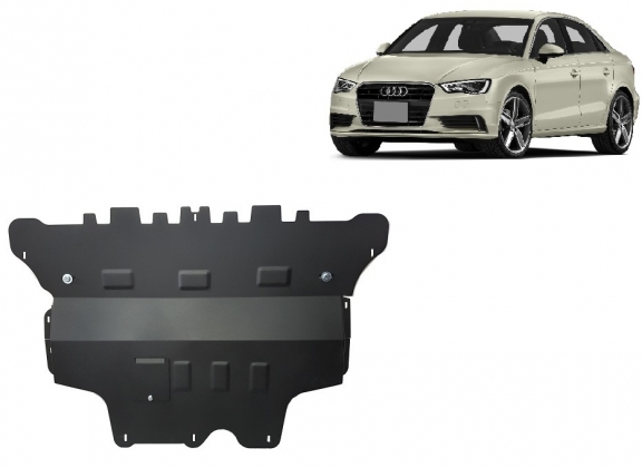 Steel skid plate for Audi A3 (8V)