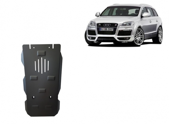 Steel gearbox skid plate for Audi Q7
