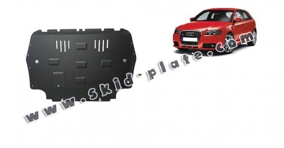 Steel skid plate for the protection of the engine and the gearbox for Audi A3