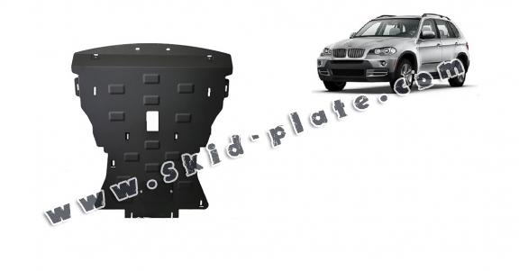 Steel skid plate for BMW X5