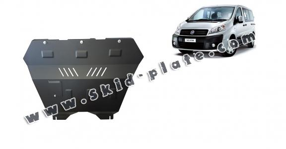 Steel skid plate for the protection of the engine and the gearbox for Fiat Scudo