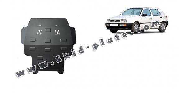 Steel skid plate for VW Golf 3