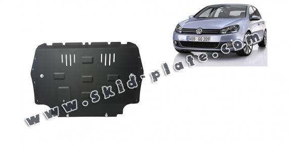 Steel skid plate for VW Golf 6