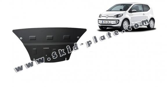 Steel skid plate for the protection of the engine and the gearbox for VW Up