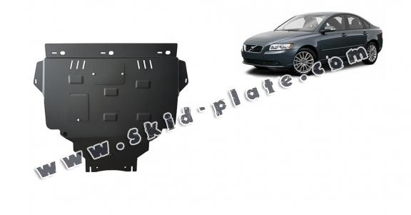 Steel skid plate for Volvo V50