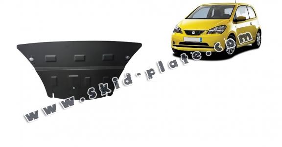 Steel skid plate for the protection of the engine and the gearbox for Seat Mii