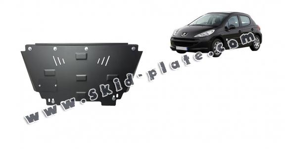 Steel skid plate for Peugeot 207