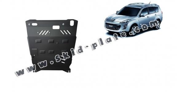 Steel skid plate for Peugeot 4007