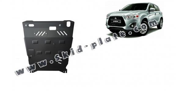 Steel skid plate for the protection of the engine and the gearbox for Mitsubishi ASX