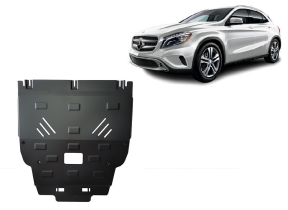 Steel skid plate for Mercedes GLA X156