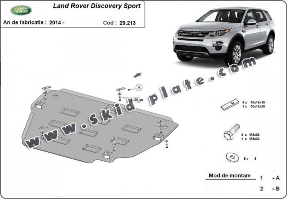 Steel skid plate for Land Rover Discovery Sport