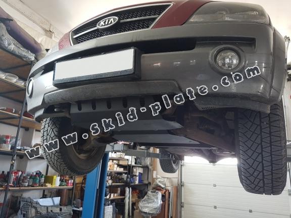 Steel skid plate for the protection of the engine and the radiator for Kia Sorento