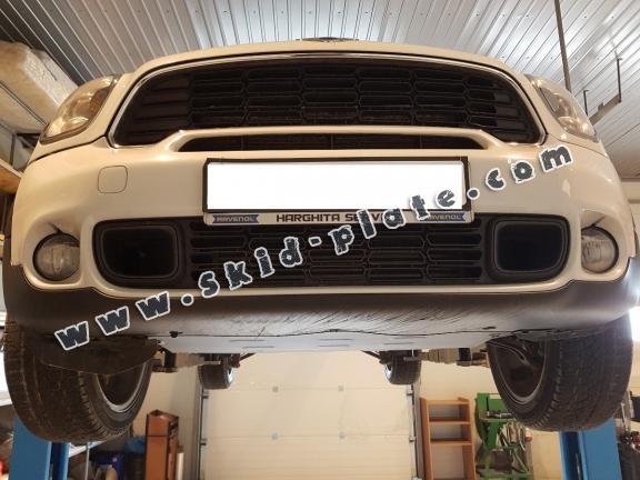 Steel skid plate for the protection of the engine and the gearbox for Mini Countryman R60