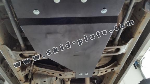 Steel gearbox skid plate for Nissan Navara D22